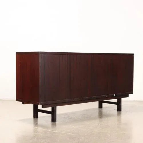 Vintage Sideboard in Exotic Wood Veneer, 1960s For Sale - Image 6 of 7