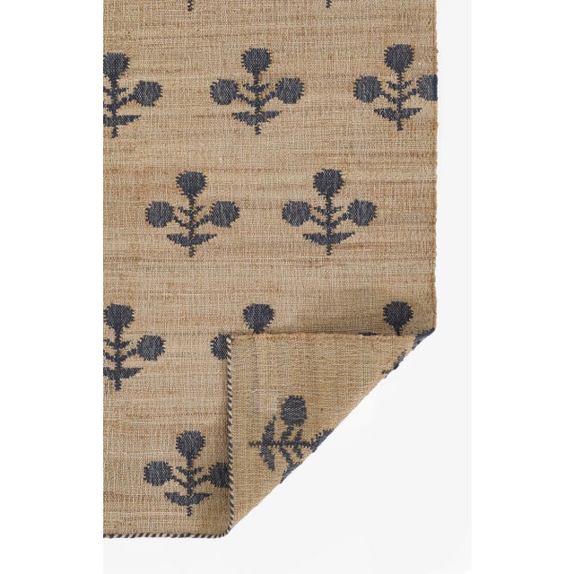 Contemporary Erin Gates by Momeni Orchard Bloom Blue Hand Woven Wool and Jute Area Rug 2'3" X 12' Runner For Sale - Image 3 of 10
