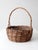 Vintage Wicker Basket With Handle For Sale - Image 11 of 11