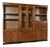 Bernhardt 3 Piece Modular Asian Bookcase Wall Unit With China Cabinet For Sale