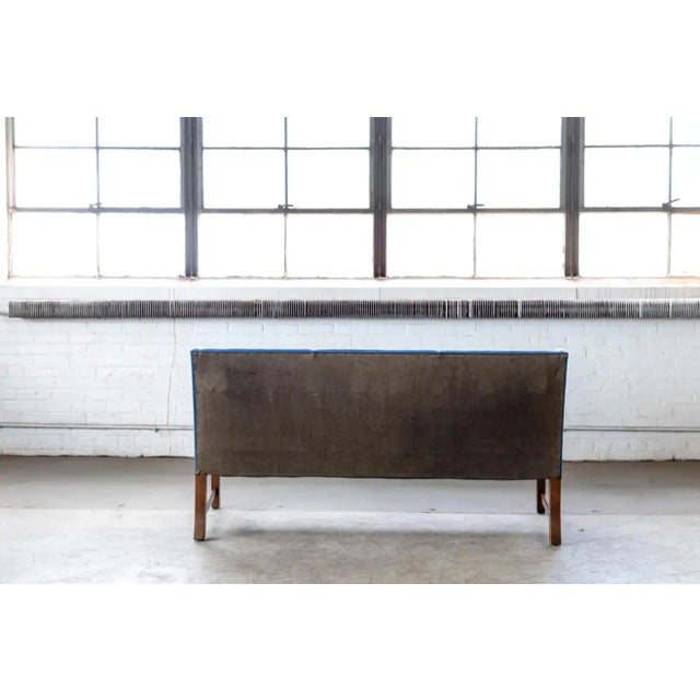 Danish 1940's Settee Similar to Ole Wanscher For Sale - Image 11 of 13