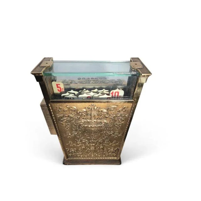 Antique Gilded Bronze Cash Register with Relief Carving, 1930 For Sale - Image 12 of 18