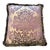 Vintage Silk and Velvet Damask Pillow For Sale