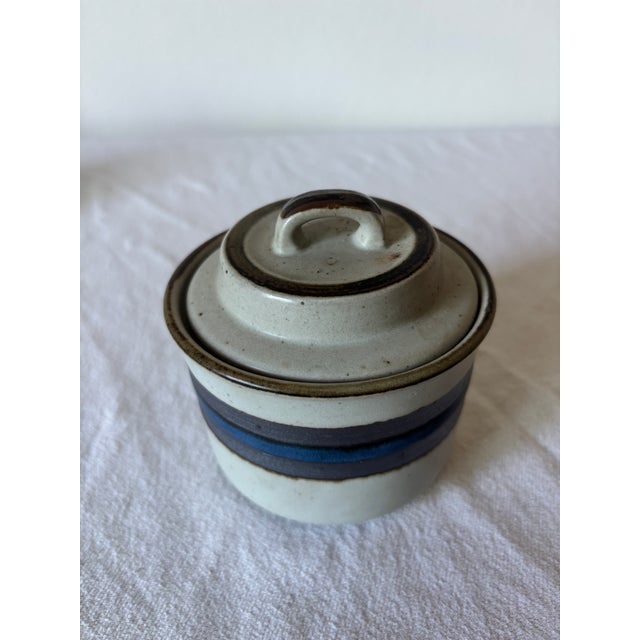 Mid-Century Modern 1970s Otagiri Horizon Stoneware Creamer and Sugar Bowl Set- 2 Pieces For Sale - Image 3 of 8