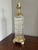 Hollywood Regency Vintage Dresden Hollywood Regency Crystal and Brass Column Table Lamp For Sale - Image 3 of 8