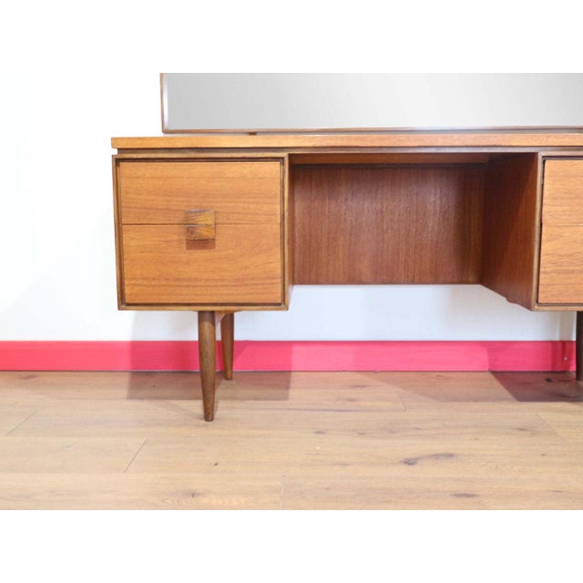 Mid Century Modern Vintage Dresser Vanity Desk Danish Kofod Larsen G Plan Danish Style For Sale - Image 12 of 14