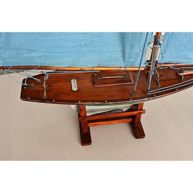 Nautical Scottish Pond Yacht Circa 1920 For Sale - Image 3 of 9