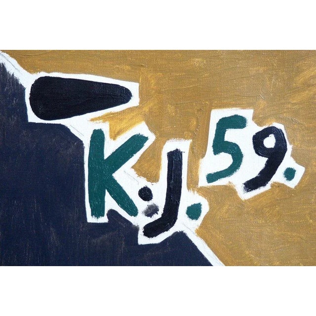 Oil on Canvas Painting by K.J For Sale - Image 7 of 8