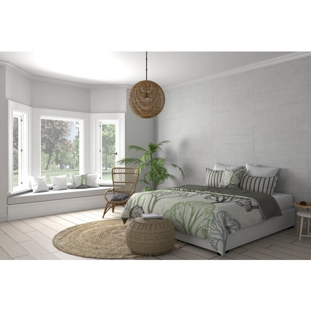 Kingston Rattan Single-Light Globe Pendant For Sale In Atlanta - Image 6 of 8