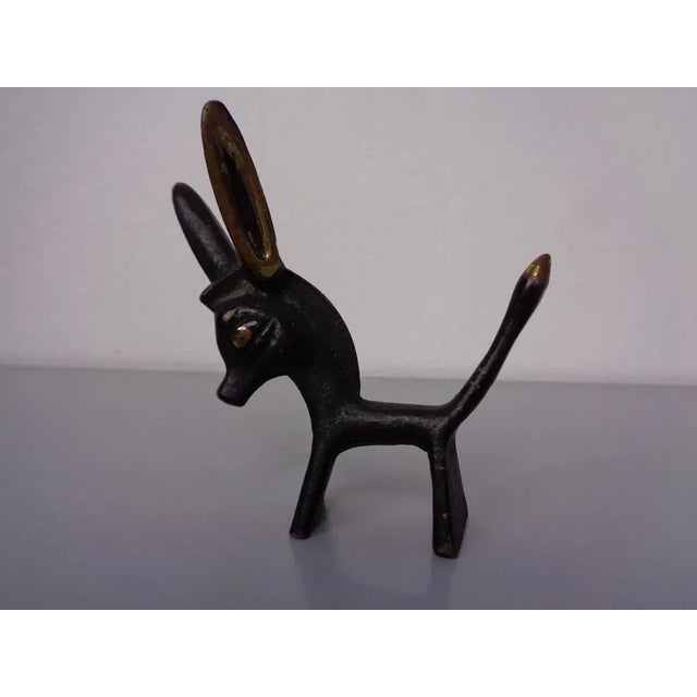 Mid-Century Modern Brass Donkey by Walter Bosse, 1950s For Sale - Image 3 of 12