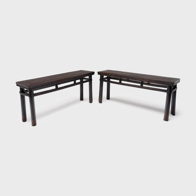 Late 19th Century Chinese Wrapped Apron Courtyard Bench, C. 1880 For Sale - Image 5 of 5