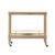 Boho Chic Slosh Natural Ash Bar Cart For Sale - Image 3 of 8
