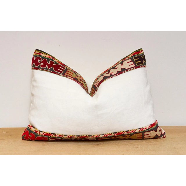 Mani Antique Lakai Tribe Linen Pillow For Sale - Image 4 of 7