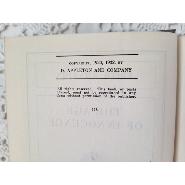 1930s The Age of Innocence by Edith Wharton, 1932 For Sale - Image 5 of 8