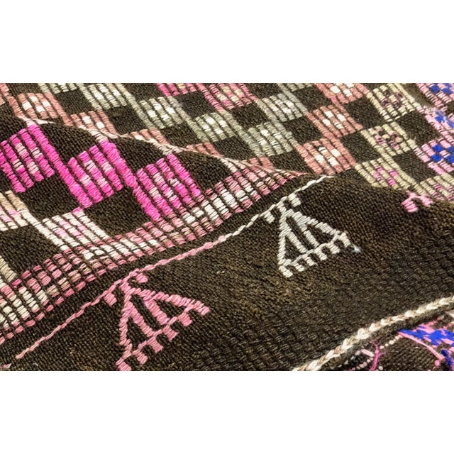 1970s Vintage Turkish Handmade Rug- 5'6" x 8'9" For Sale - Image 6 of 7