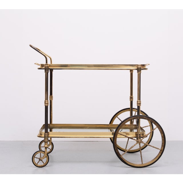 Brass Bar Trolley, France, 1950s For Sale - Image 10 of 10