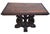 Antique American Carved Oak "Fleur-De-Lis" Base Renaissance Library Center Table For Sale - Image 4 of 13