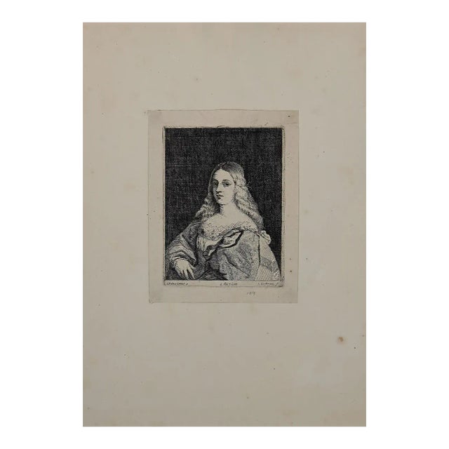 Lucas Vorsterman the Younger, Portrait, Etching, 19th-Century For Sale