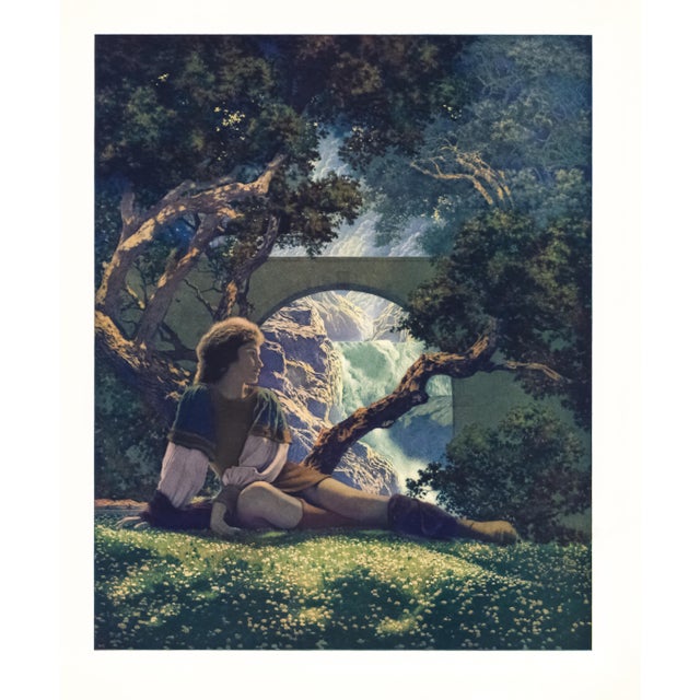 Original lithograph (offset) by Maxfield Parrish from "Knave of Hearts" published in 1925 by Charles Scribner's Sons. This...