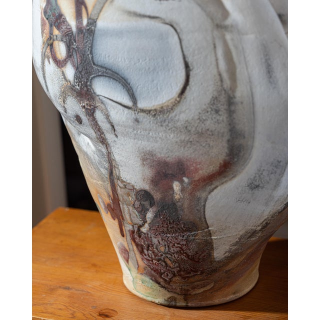 Monumental Sculptural Studio Pottery Vessel, Attributed to Rodney Mott For Sale - Image 10 of 17