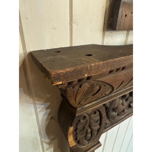 19th Century Oak Mantel With Ornate Carvings For Sale - Image 17 of 18