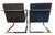 1990s 1990s Ralph Lauren Penthouse Modern Chrome and Suede Lounge Chairs For Sale - Image 5 of 9