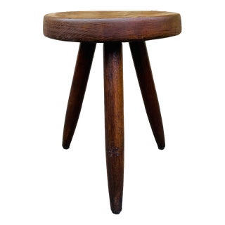 Vintage High Ash Berger Stool attributed to Charlotte Perriand, 1950s For Sale