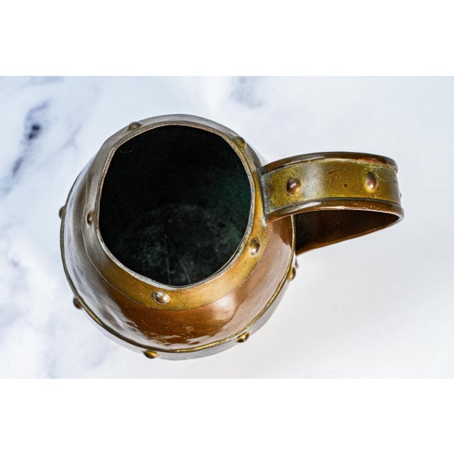 Antique Wonderful Handmade Copper Arts and Crafts Style Mug Cup For Sale - Image 4 of 8