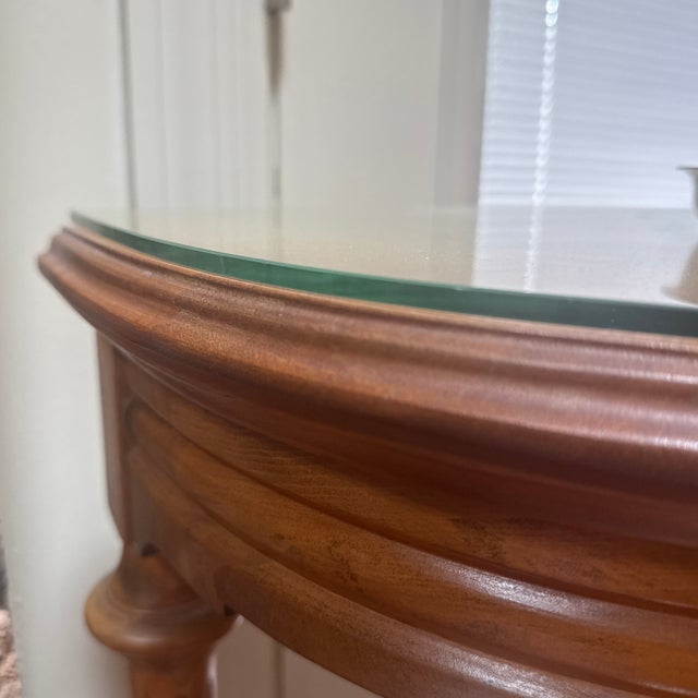 Early 20th Century Early 20th Century Demilune Console Table For Sale - Image 5 of 8