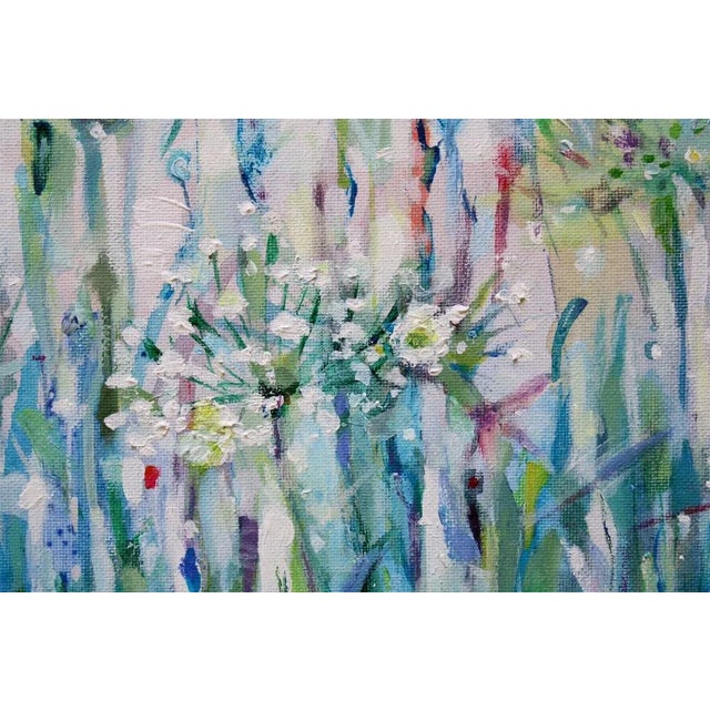 Early 21st Century Marita Krumina, Grass, Acrylic & Oil on Canvas For Sale - Image 5 of 8