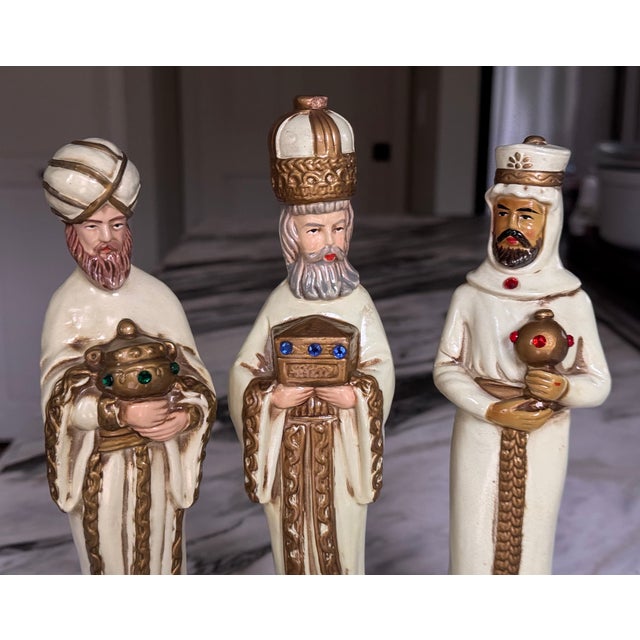 Mid-Century Modern Three Wisemen Figures - Set of 3 For Sale - Image 10 of 12