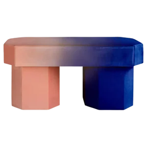 Viva Gradient Peach and Navy Bench by Houtique