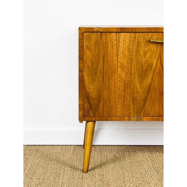 Vintage Brown Walnut Cabinet, 1960 For Sale - Image 6 of 15