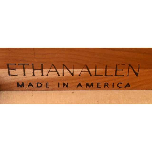 Vtg. Ethan Allen "Impressions" Black & Cherry Home Office Desk For Sale - Image 13 of 13