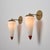 Metal Large Italian Wall Sconces in Brass, Red Metal and Opaline Glass, 1950s, Set of 2 For Sale - Image 7 of 15