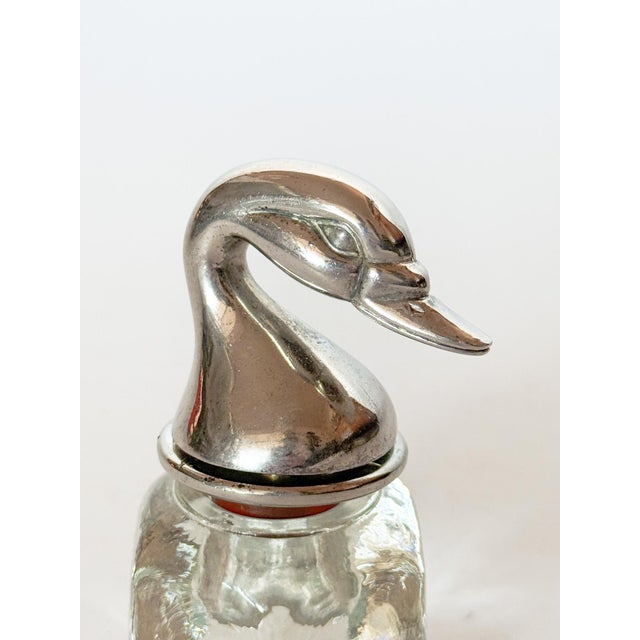 Metal Vintage Silver Duck Wine Bottle Stopper For Sale - Image 7 of 7
