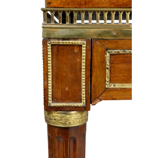 Louis XVI Walnut Architects Table a La Tronchin For Sale - Image 10 of 13