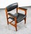 Unique American made executive office / armchair attributed to Gunlocke. Clean look with the classic solid walnut arms and...