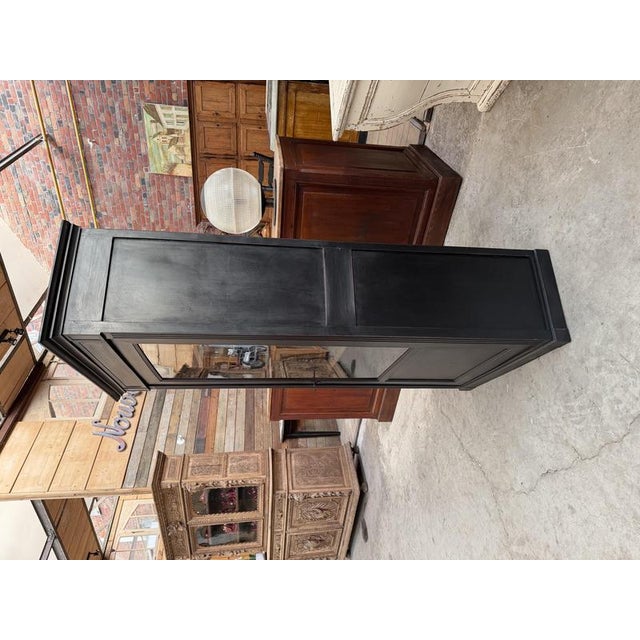 Black Napoleon III Display Case For Sale - Image 8 of 10