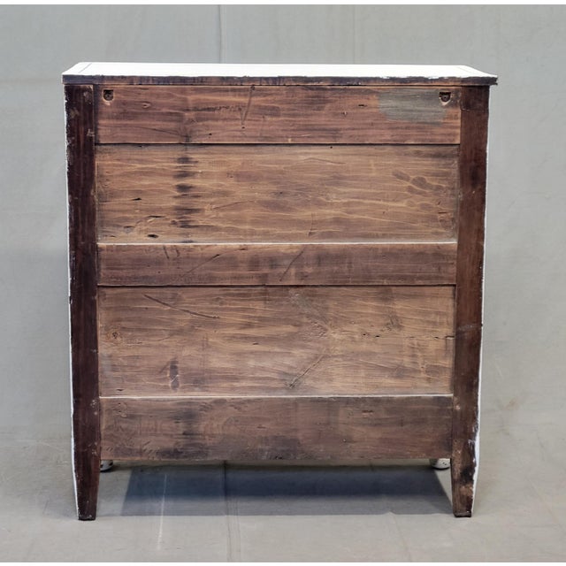 Antique English Painted Dresser Chest of Drawers With Greek Key Motif For Sale - Image 14 of 14