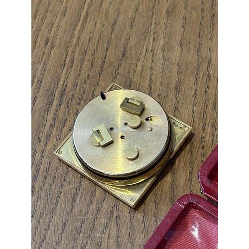 Travel Clock in Red Leather Case from Dunhill For Sale - Image 5 of 6