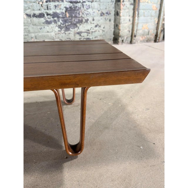 Wood Edward Wormley Long John Bench by Dunbar, 1960 For Sale - Image 7 of 8