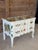 Vintage Baker Furniture Custom Painted Tropical Decoupage Appliqué Chest For Sale - Image 11 of 12