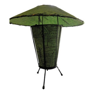 1950s Atomic Mid-Century Modern Ufo Saucer Shade Table Lamp For Sale