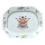 Chinese Export Porcelain Armorial Dish, Arms Hutchinson Impaling Calthrop For Sale