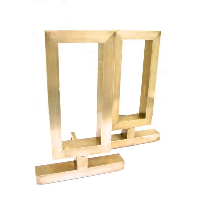 Donald Deskey Andirons and Matching Tools by Donald Deskey - A Pair For Sale - Image 4 of 9