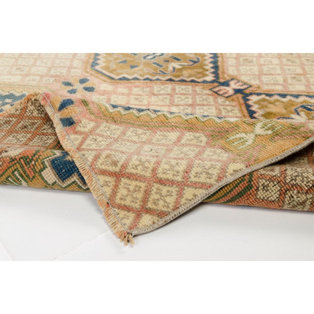 Mid 20th Century Small Anatolian Decorative Rug For Sale - Image 9 of 10