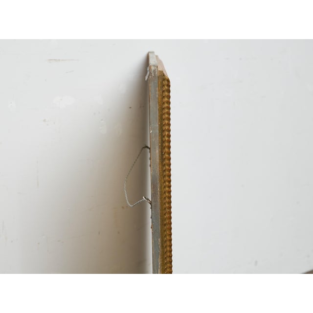 French Carved Giltwood Mirror with Light Painted Wood Surround, circa 1920 For Sale - Image 12 of 12