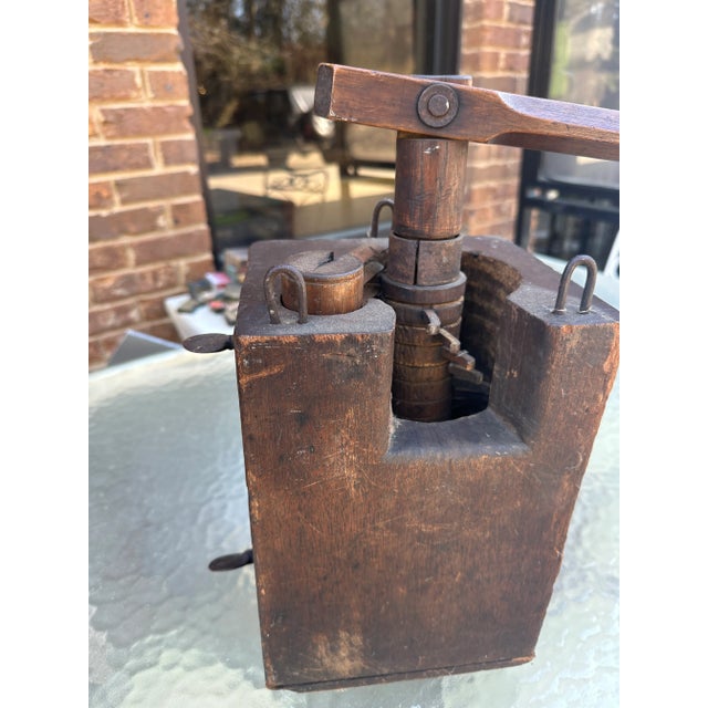 1970s Wooden Shelf Grinder Box For Sale In Atlanta - Image 6 of 11