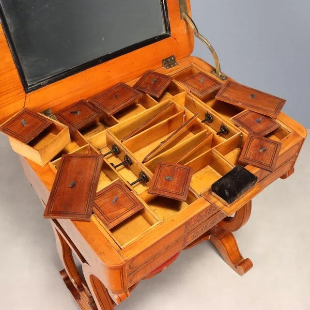 Charles X Worktable in Cherry For Sale - Image 5 of 13